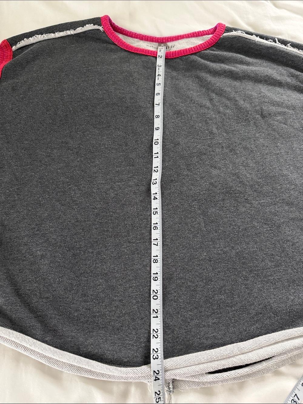 Natural Life Knit Trim Sweatshirt Size L / XL Women’s Grey - Picture 9 of 10